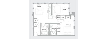 2BR C Floorplan