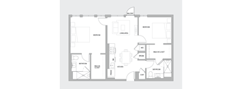 2BR G Floorplan