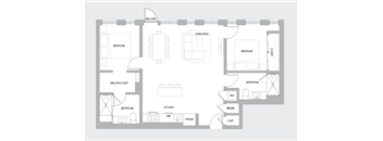 2BR O Floorplan