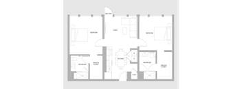 2 BR P Floorplan