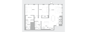 2BR R Floorplan