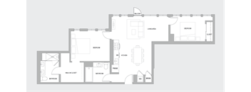 2BR S Floorplan