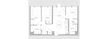 3BR D ADA Floorplan