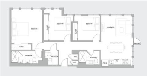 3BR G Floorplan