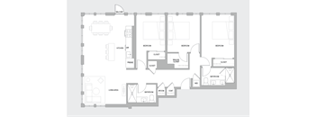 3BR K Floorplan