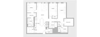 3BR M Floorplan