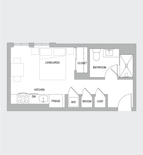 Studio A Floorplan