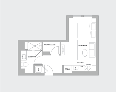 Studio F Floorplan
