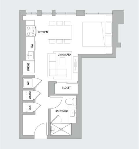 Studio L Floorplan