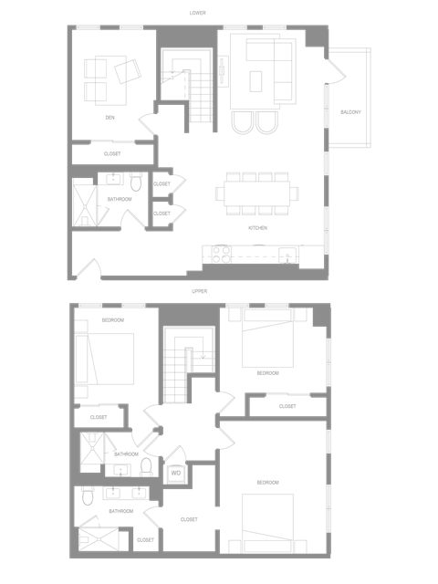 Townhome 3 Bedroom Den A