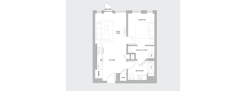 1BR A Floorplan