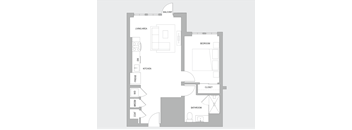 1BR N Floorplan