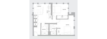 2BR C Floorplan
