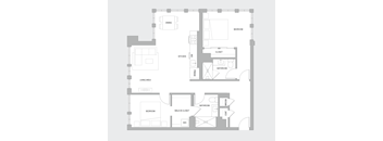 2BR U Floorplan