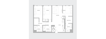 3BR D Floorplan
