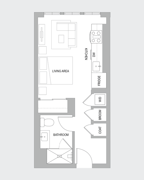 Studio B Floorplan