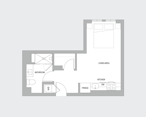 Studio F Floorplan
