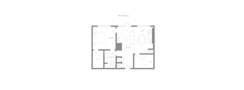 Alta Penthouse 1 Bedroom Den B Floor Plan