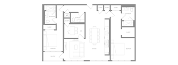 2 Bedroom Penthouse Den A Floor Plan