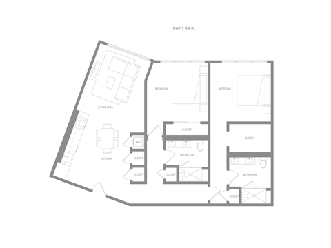 Alta PHF 2 Bedroom B Floor Plan