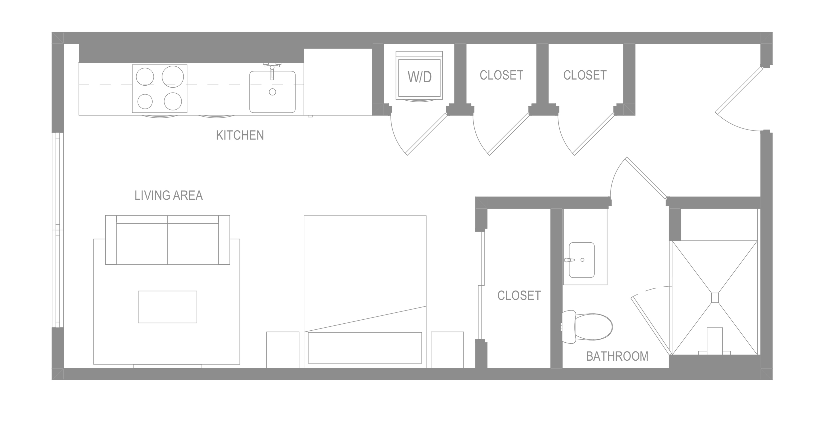 Studio D Floor Plan