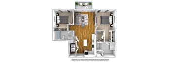 C01A Floor Plan at The Quarter House, Jackson, 39216