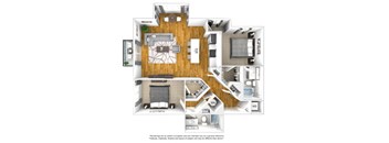 C04 Floor Plan at The Quarter House, Jackson, MS, 39216