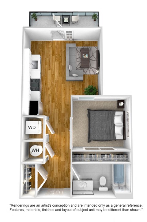 S01A Floor Plan at The Quarter House, Mississippi