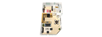 a floor plan of a 2100 sq ft house with a pirate skull