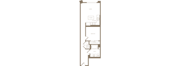 A02 Floor Plan at The Q Playa, California, 90045
