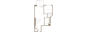 A05 Floor Plan at The Q Playa, Los Angeles, 90045