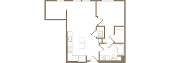 A11D Floor Plan at The Q Playa, Los Angeles, CA