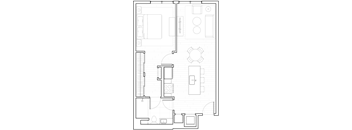 A2 Floor Plan at The Q Variel, Woodland Hills, 91367