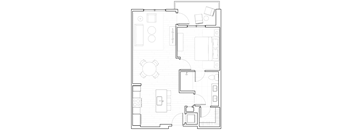 A3 Floor Plan at The Q Variel, Woodland Hills, California