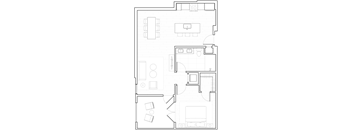 A5 Floor Plan at The Q Variel, Woodland Hills