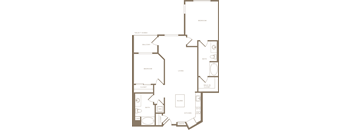 B11 Floor Plan at The Q Playa, Los Angeles, 90045