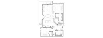 B3 Floor Plan at The Q Variel, Woodland Hills, CA, 91367