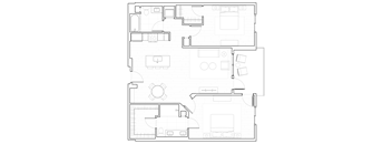 B4 Floor Plan at The Q Variel, Woodland Hills, CA