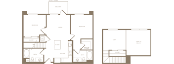 B4L Floor Plan at The Q Playa, Los Angeles, California