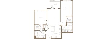 B7 Floor Plan at The Q Playa, California
