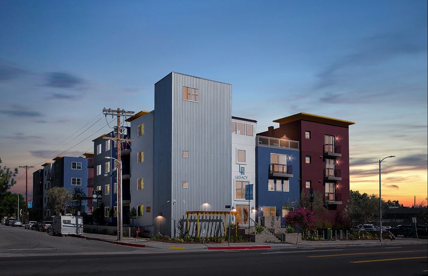 Dusk Exterior at Legacy Apartments, Northridge, 91325