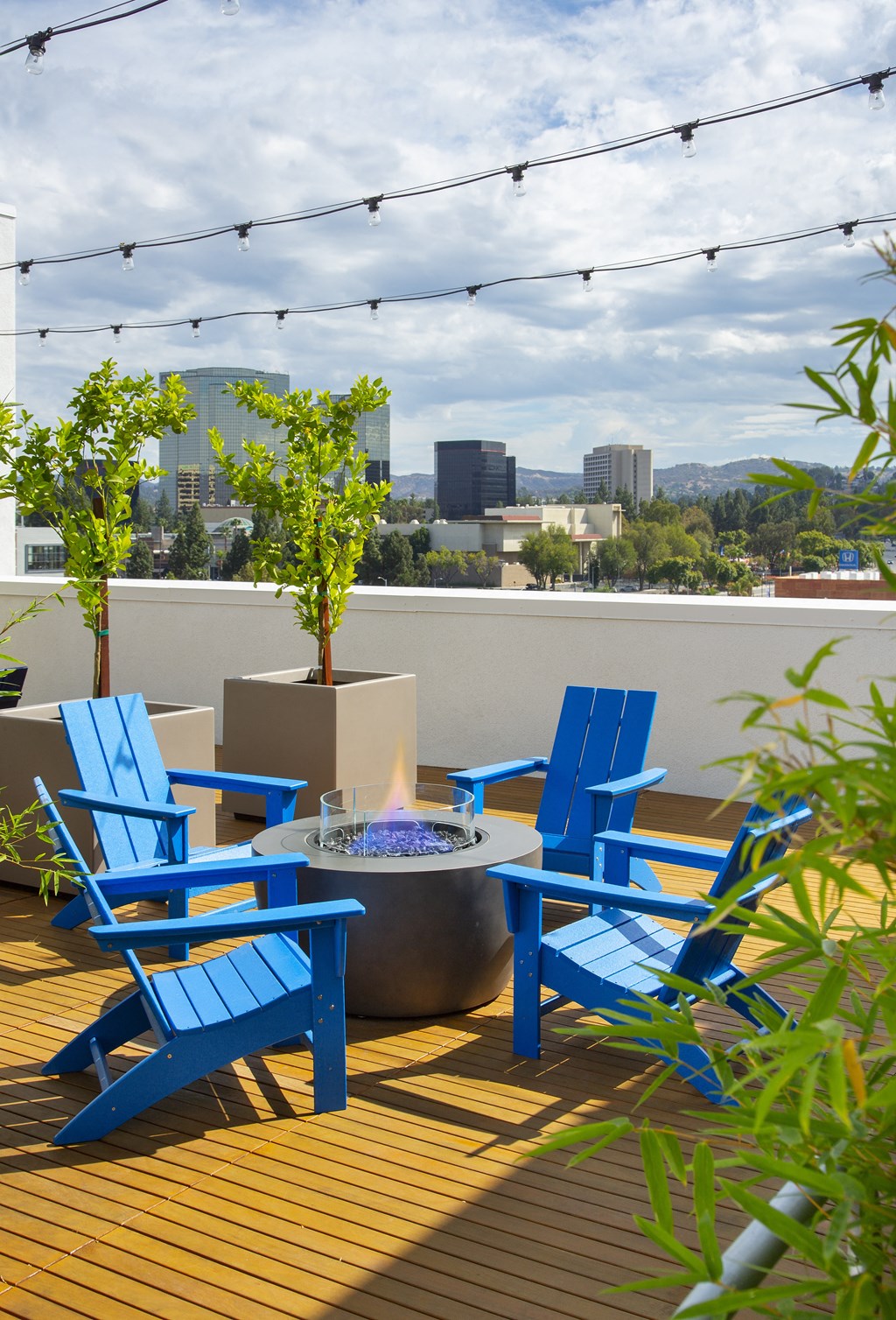 Rooftop Firepit at The Q Topanga, Woodland Hills, California