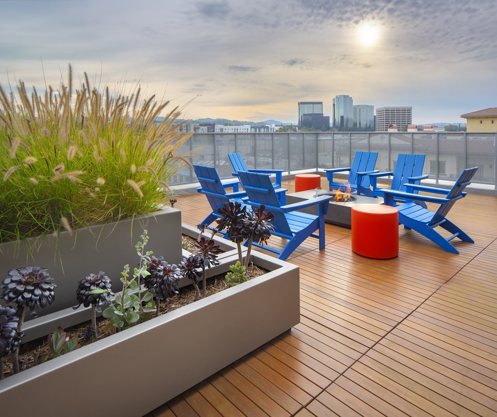 Sunset Rooftop at The Q Variel, Woodland Hills, CA, 91367