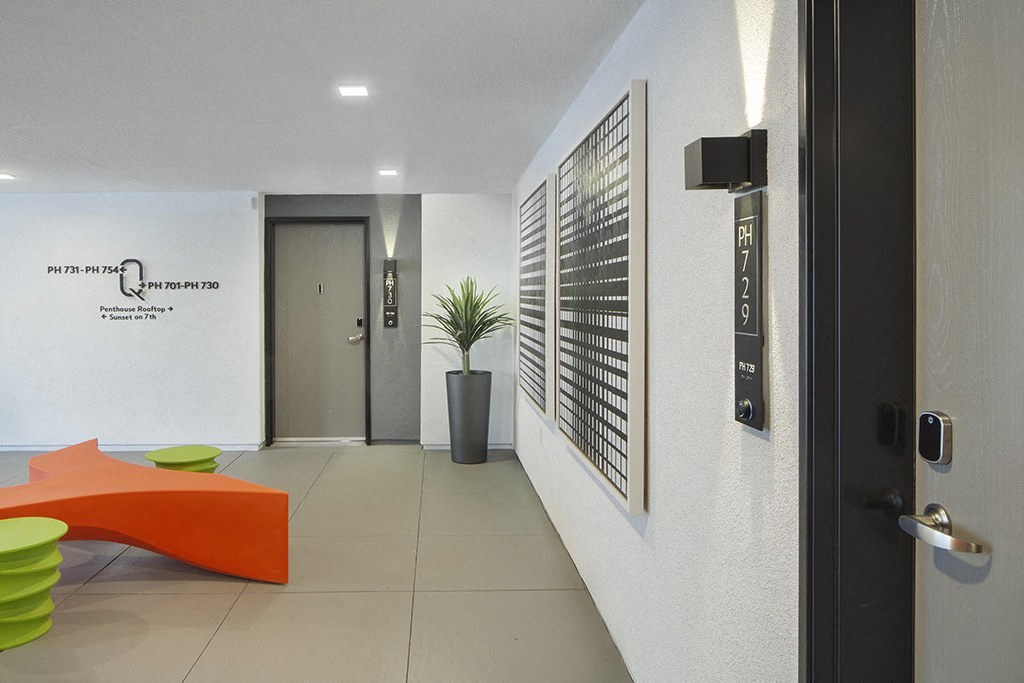 Rooftop Access Area at The Q Variel, Woodland Hills, 91367