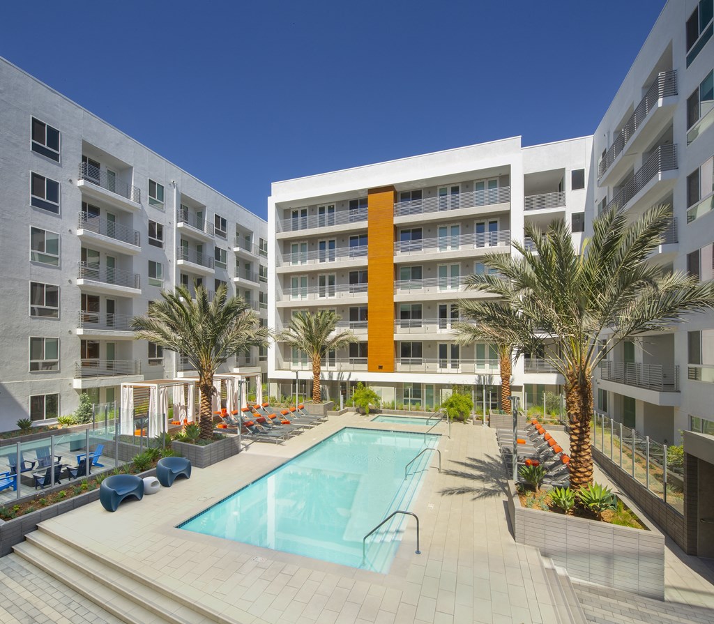 Resort Style Pool Daytime at The Q Topanga, California, 91367