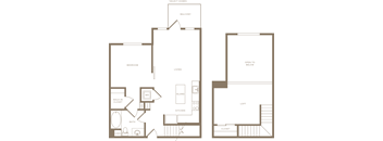 A04 Floor Plan at The Q Playa, Los Angeles, 90045