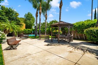 a gazebo in the backyard at Toscana Apartments, Van Nuys, 91325 - Photo Gallery 4