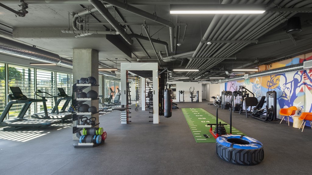 The Q Variel Gym workout area