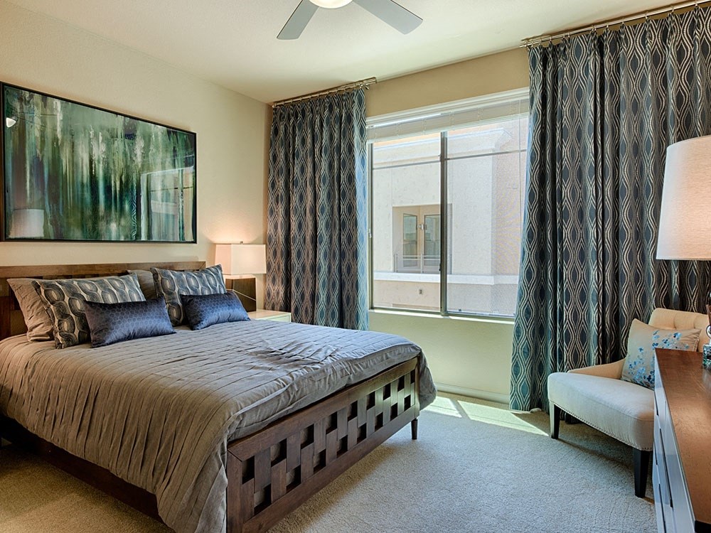 Bedroom With ceiling Fan at 56 North, Arizona