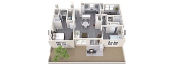 3 Bedroom Floor Plan at Villas at Chandler Heights, Chandler, Arizona